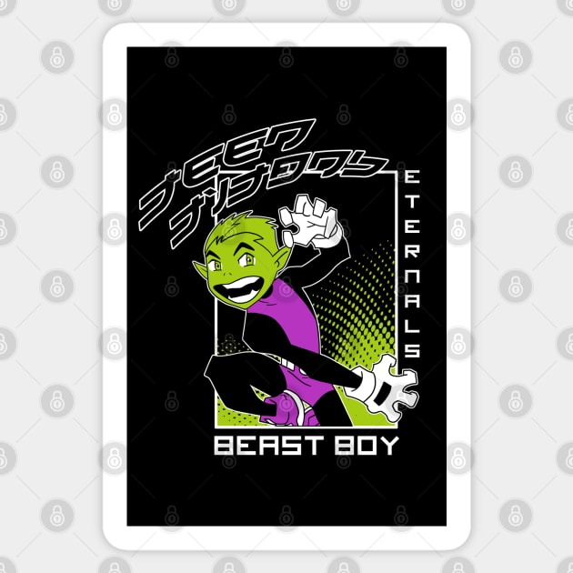 BEAST BOY Sticker by ETERNALS CLOTHING